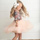  Peach Tulle Dress