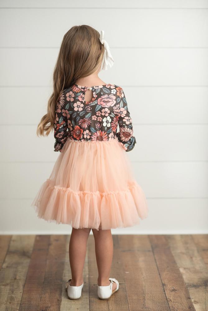 Peach Tulle Dress