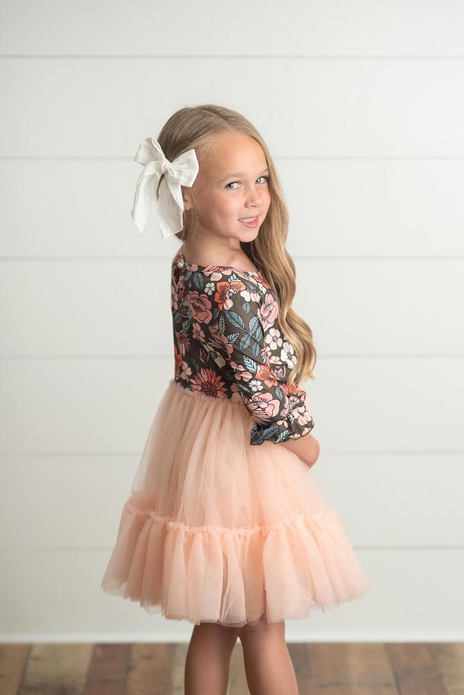 Peach Tulle Dress