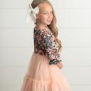  Peach Tulle Dress