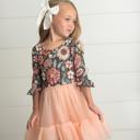  Peach Tulle Dress