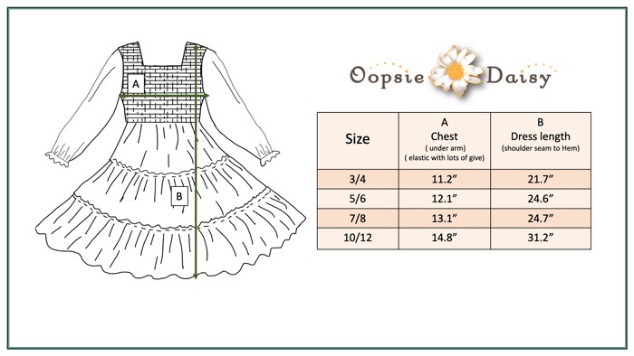 Girls Grace Blue & Pink Flower 3 Tiered Smocked Fall Dress