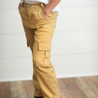 Khaki Denim Cargo Pant