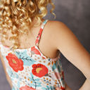  Kids Sage & Coral Floral Jumpsuit With Pockets Size 10/12