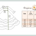  Girls Winter Rose Floral Long Sleeve Ruffles Dress