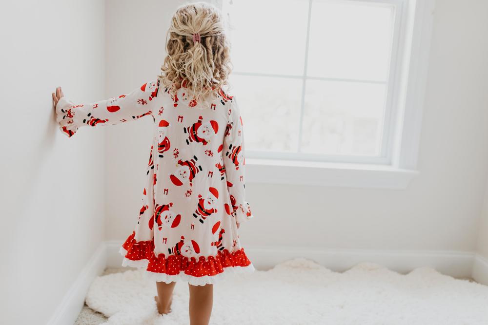 Red Santa Lounge Play Gown