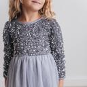  Sequin Silver Dress