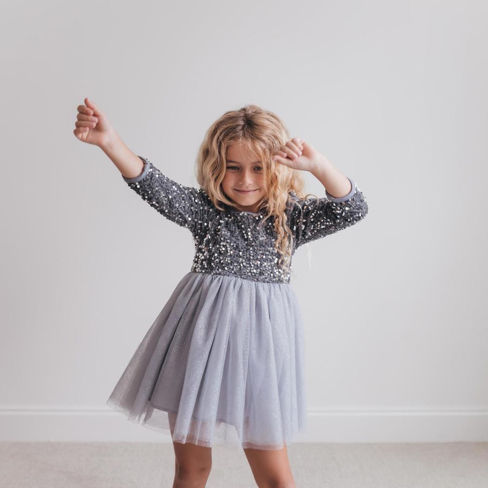 Sequin Silver Dress