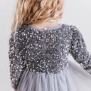  Sequin Silver Dress