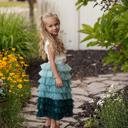  Tiered Teal Tulle Skirt