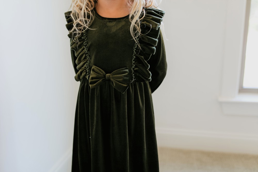 Velvet Moss Dress