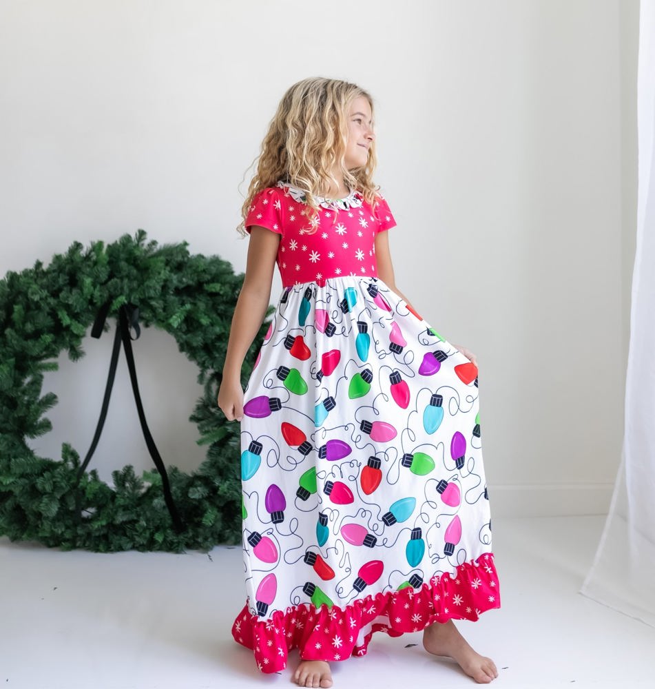 Christmas Lights Lounge Play Gown