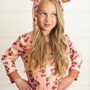 L Reindeer Zipper Onesie Set