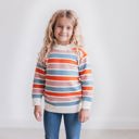 XS Stripe Rust Sweater