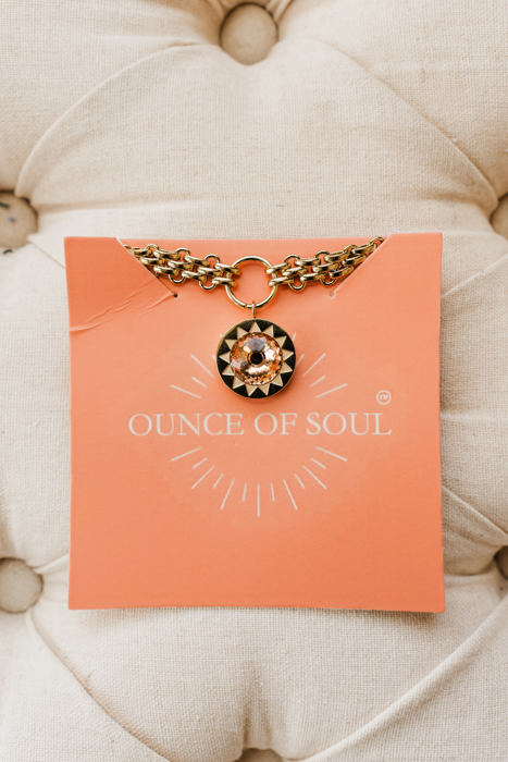 Sunburst Statement Necklace 14K Gold Plated