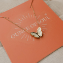  Butterfly Necklace 14K Gold Plated