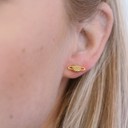 Orbit Studs 18K Gold Plated and Stainless Steel Options