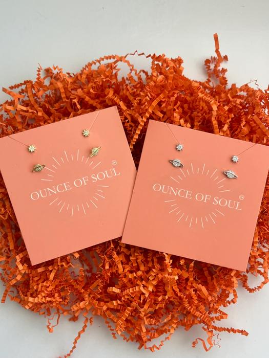 Orbit Studs 18K Gold Plated and Stainless Steel Options