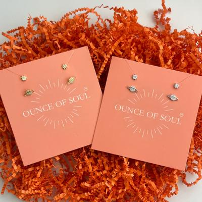 Orbit Studs 18K Gold Plated and Stainless Steel Options