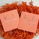  Orbit Studs 18K Gold Plated and Stainless Steel Options