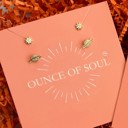 20 Orbit Studs 18K Gold Plated and Stainless Steel Options