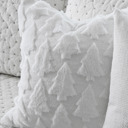 white with tree's 18X18" Neutral Christmas Pillow Covers