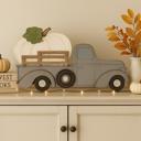  Wood Pumpkin Truck Decor