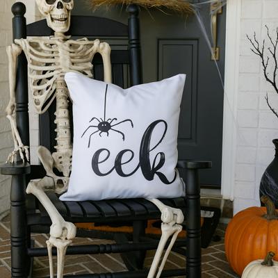 Eek Spider Halloween Pillow Cover