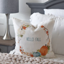 Hello Fall Pumpkin Wreath Assorted Fall Pillow Covers- 12 Design's Available