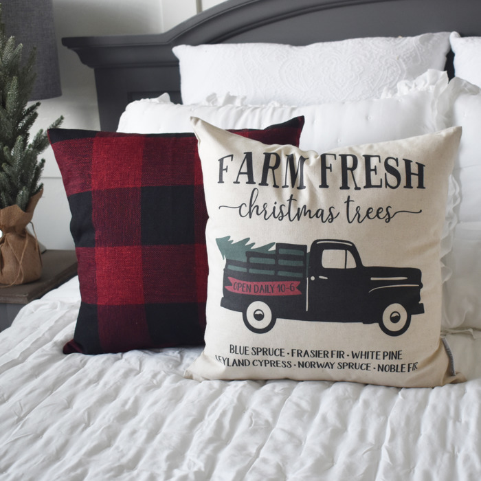 Christmas Pillow Cover Christmas Pillows Plaid Christmas Christmas Tree Merry Christmas Pillow Farmhouse Christmas