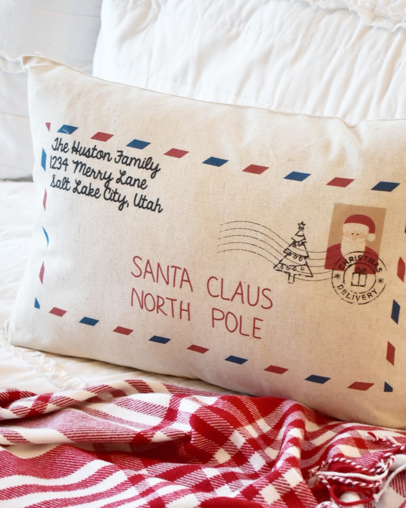 Personalized Letter to Santa Pillow Cover