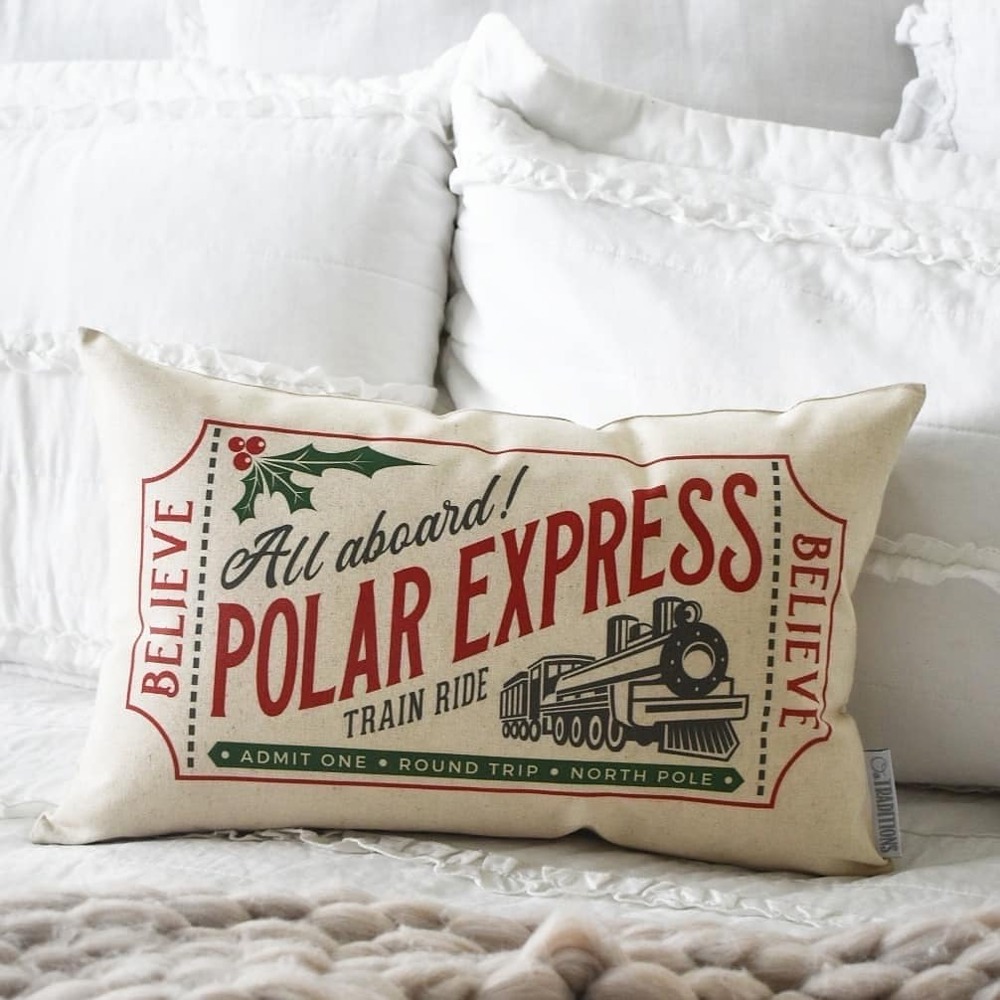 Polar Express Pillow Cover