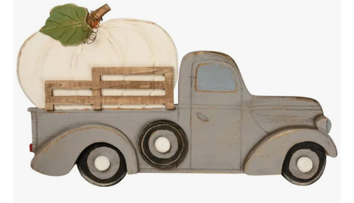 Fall decor- Wood Truck- 17.5 x 12