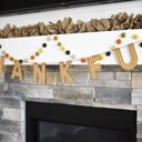 Fall Decor Thankful Banner Thankful Garland Fall Banner Fall Garland Thanksgiving Garland Fireplace Decor Thanksgiving Decor Plaid