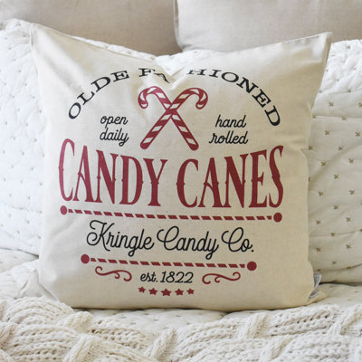 Christmas Pillow Cover, Candy Cane Pillow, Christmas Pillows, Farmhouse Christmas