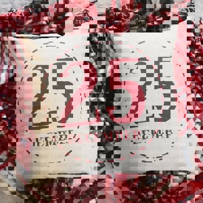 Christmas Pillow Cover Merry Christmas Pillow Christmas Decor Vintage Christmas December 25 Christmas Pillow