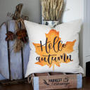  Fall Pillow Cover Hello Autumn Fall Decor Fall Pillow Fall Watercolor Leaf Pillow