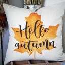  Fall Pillow Cover Hello Autumn Fall Decor Fall Pillow Fall Watercolor Leaf Pillow