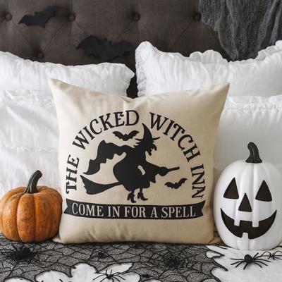 Wicked Witch Halloween Pillow Cover