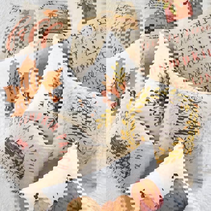 Fall Subway Art Pillow Cover- Subway Art