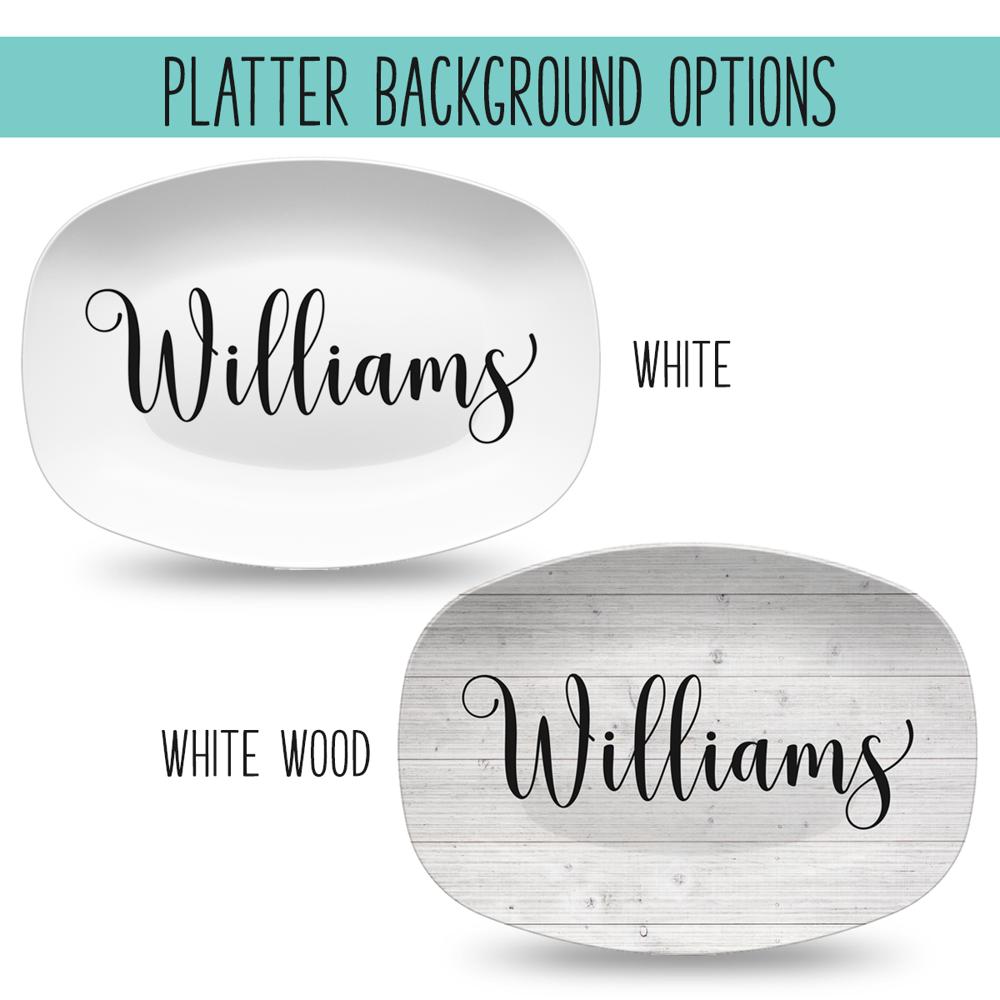 Custom Farmhouse Personalized Platter