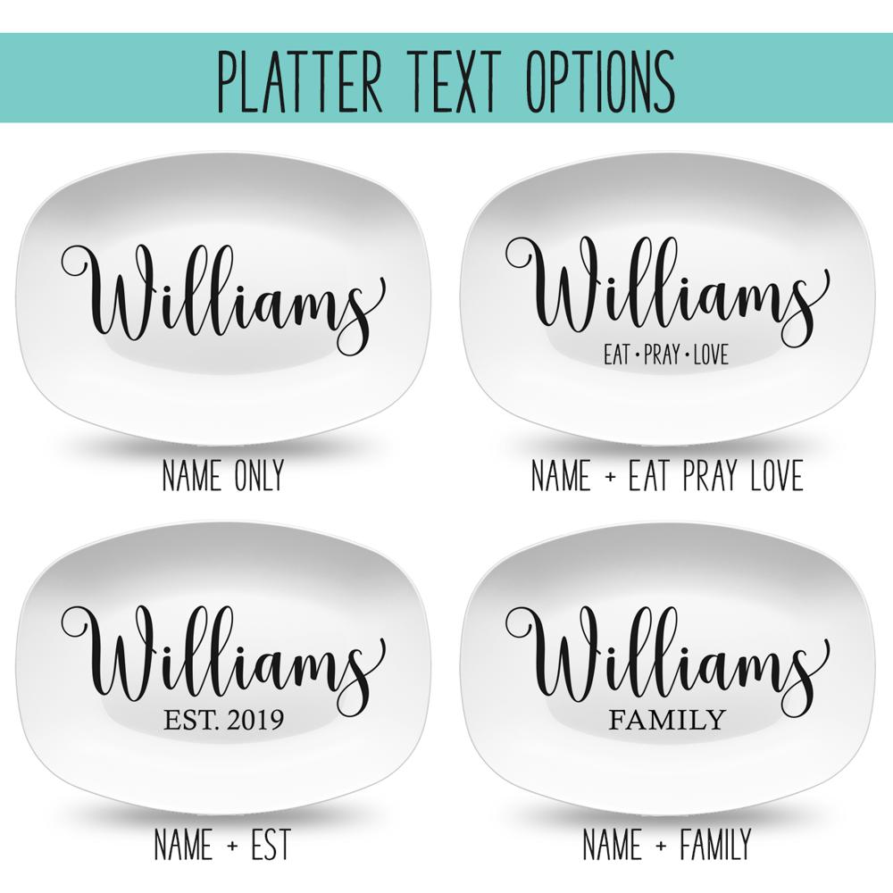 Custom Farmhouse Personalized Platter