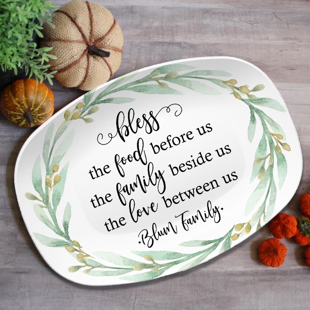 Fall Personalized Platters | Hostess Gifts, Family Celebrations, Thanksgiving Decor