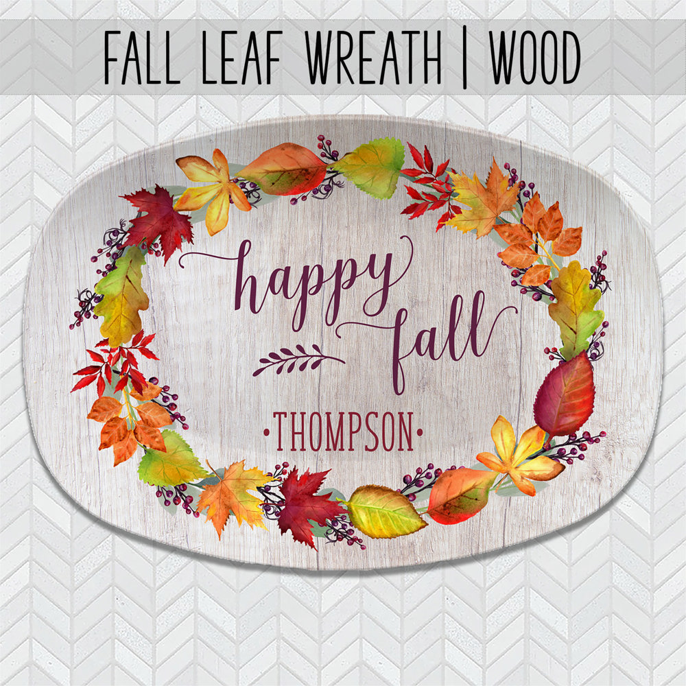 Fall Personalized Platters | Hostess Gifts, Family Celebrations, Thanksgiving Decor