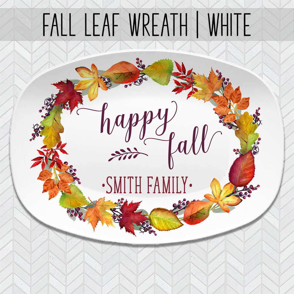 Fall Personalized Platters | Hostess Gifts, Family Celebrations, Thanksgiving Decor