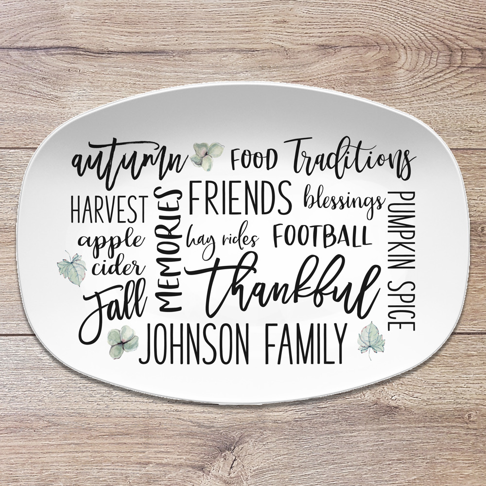 Everything Fall Personalized Platter