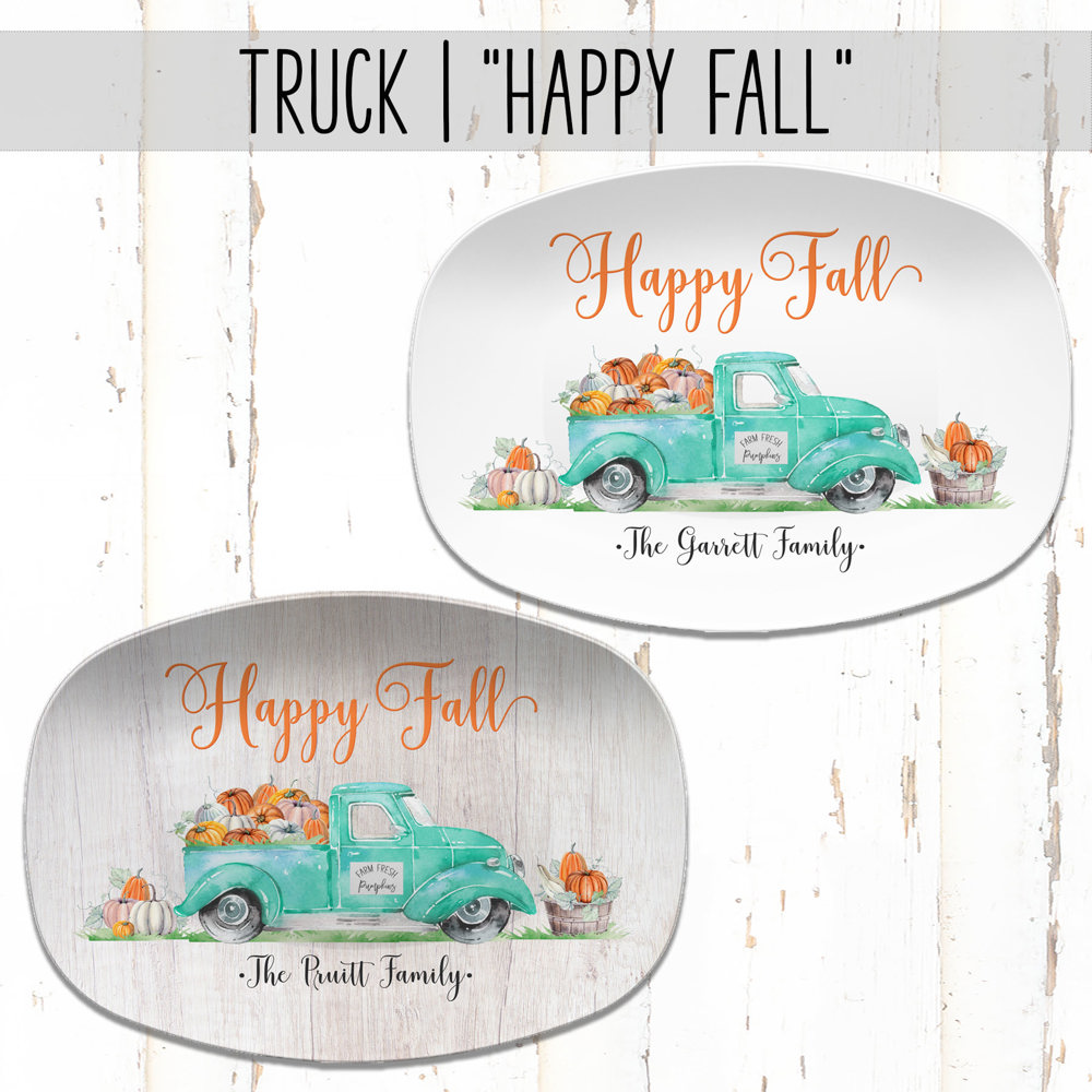 Fall Personalized Platters | Hostess Gifts, Family Celebrations, Thanksgiving Decor