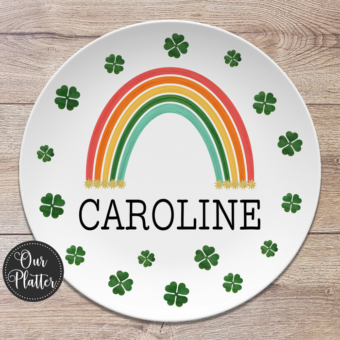 Personalized St. Patrick's Day Custom Plates | Gift for Family, Friends, Kids