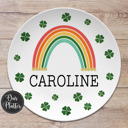  Personalized St. Patrick's Day Custom Plates | Gift for Family, Friends, Kids