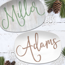  Large Script Custom Personalized Platter